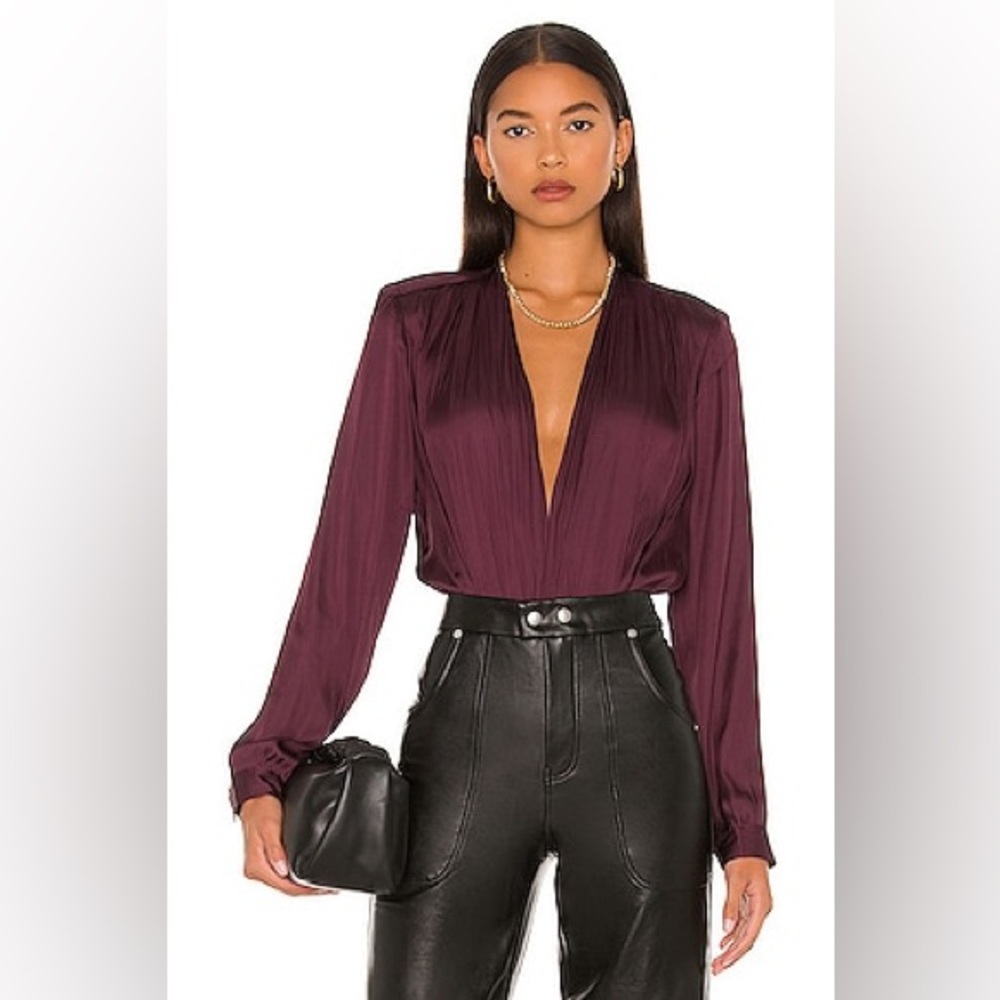 Sevilla bodysuit in fig PAIGE - Picture 1 of 6
